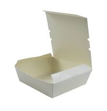 white paper take-out container