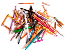 pile of pens and pencils