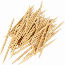 pile of wooden toothpicks