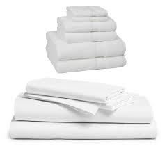 stack of folded linens